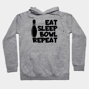 Bowling eat sleep bowl repeat Hoodie